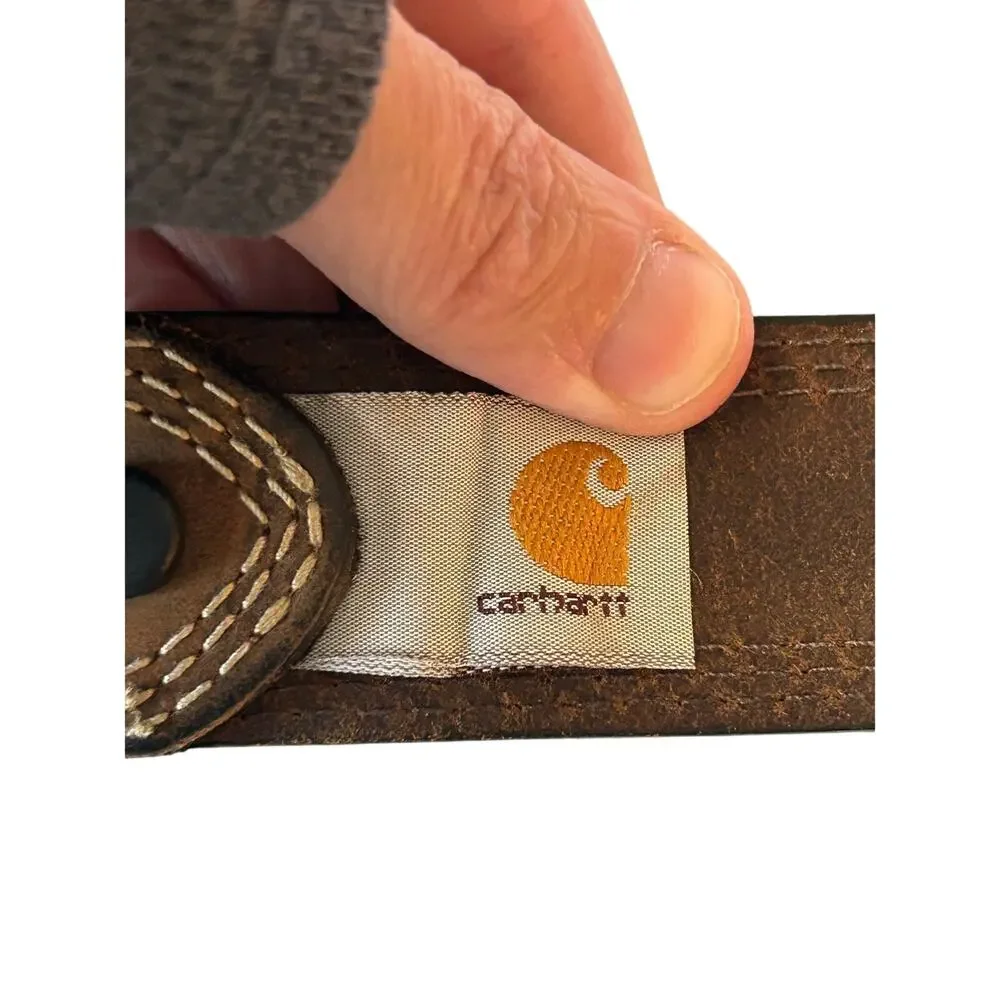 Cathartt Men’s brown leather belt durable workwear